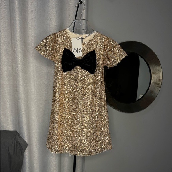 monsoon gold sequin dress Pink Confetti Short Sleeve Tutu Dress – Sweet Wink main image 1